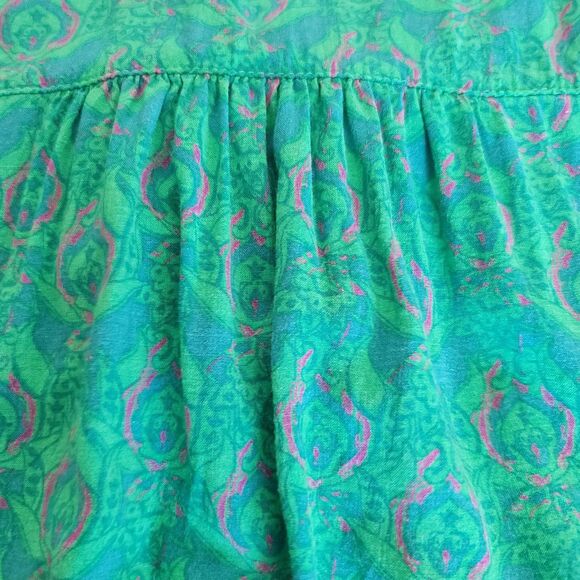 CLEARANCE The North Face Ladies Medium Green Geometric Sleeveless Outdoors Hike - Picture 3 of 4